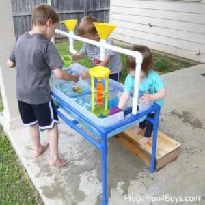 PVC pipe sand table